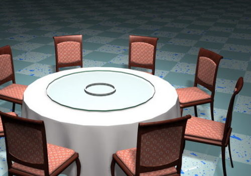 Furniture Round Banquet Table Chairs