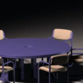 Furniture Round Conference Table Chairs