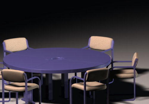 Furniture Round Conference Table Chairs