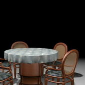 Round Dining Table Chair Set