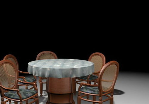 Round Dining Table Chair Set