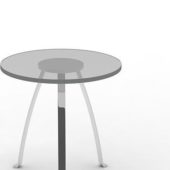 Round Glass Cafe Table | Furniture