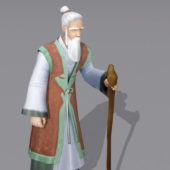 Rural Old Man Character