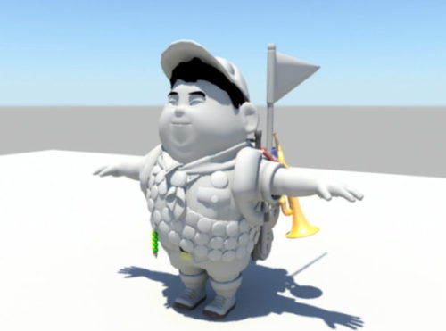 Character Russell From Up Rig