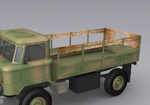 Russian Gaz-66 Military Truck