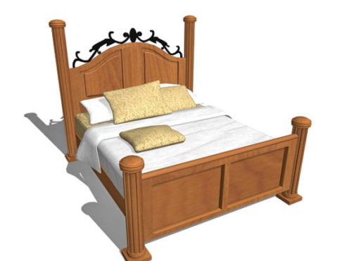 Rustic Furniture Antique Wood Bed