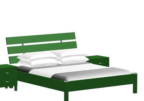 Furniture Rustic Platform Bed Nightstands
