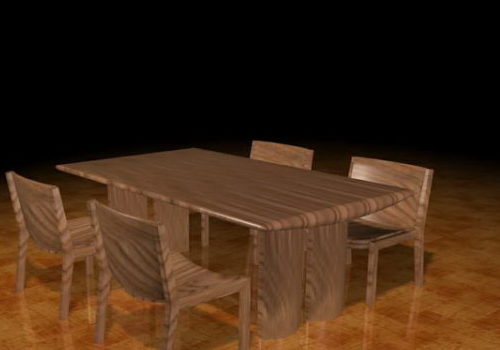 Rustic Furniture Wood Dining Set