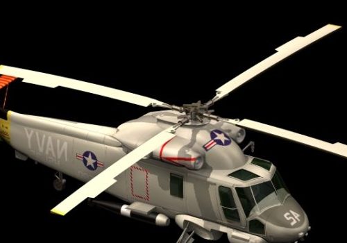 Military Sh-2 Seasprite Helicopter