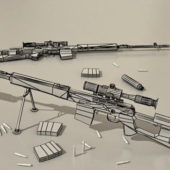 Military Svd Sniper Rifle Gun