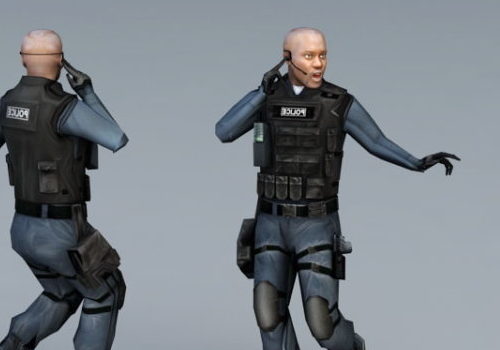 Game Character Swat Special Agent