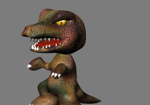 Scary Dinosaur Character