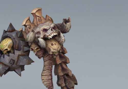 Game Character Scary Skull Monster