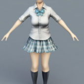 School Girl Uniform Character