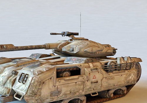 Sci-fi Armored Military Tank Vehicle