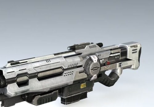 Sci-fi Space Assault Rifle Gun