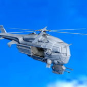 Sci-fi Attack Helicopter