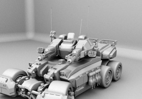 Military Sci-fi Combat Tank