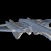 Sci-fi Fighter Jet Airplane