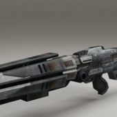 Sci-fi Gun Weapon Lowpoly