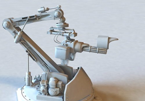 Sci-fi Gun Turret Design