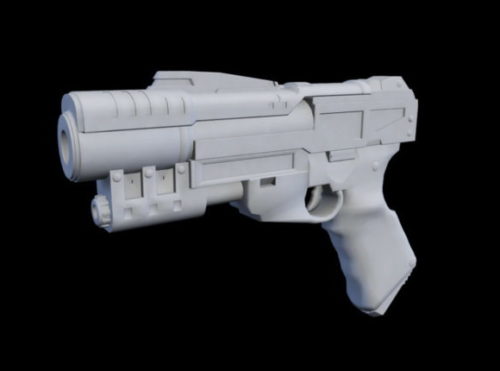 Sci-fi Weapon Handgun