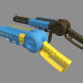 Sci-fi Pistol Gun Weapon