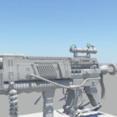 Sci-fi Weapon Sniper Rifle Gun