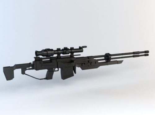 Sci-fi Sniper Rifle Gun