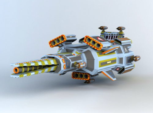 Sci-fi Spacecraft Frigate
