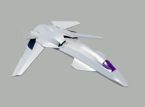 Sci-fi Stealth Space Fighter