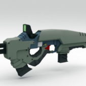 Sci-fi Weapon Submachine Gun
