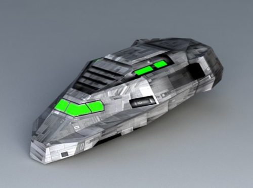 Sci-fi Gaming Transport Shuttle