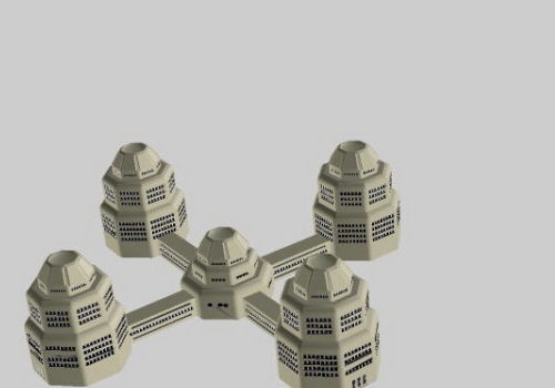 Sci Fi City Building Concept