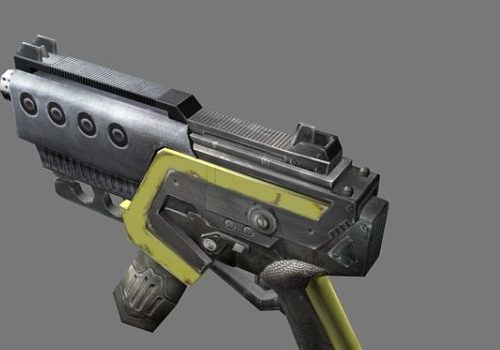 Sci-fi Machine Pistol Gun