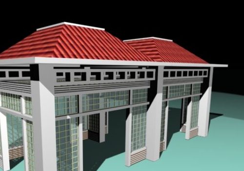 Screen Pavilion Building Design