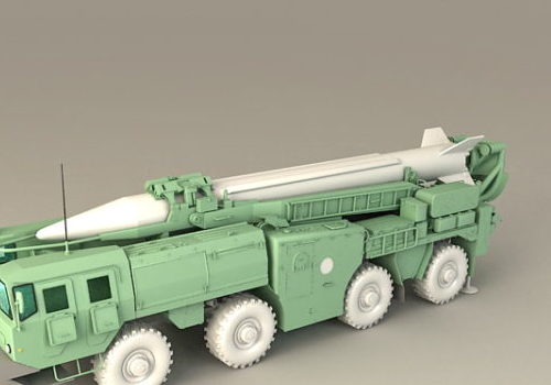 Russian Scud Missile Launcher Weapon