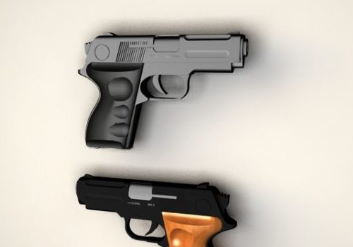 Semi Auto Pistol Gun Weapon