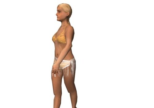 Sexy Bikini Woman Characters