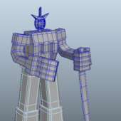 Character Simple Robot Warrior