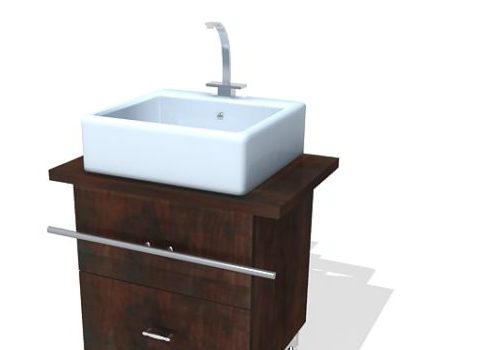 Modern Wood Bathroom Vanity Cabinet