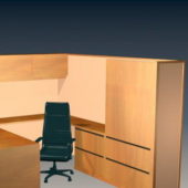 Small Wooden Office Cubicle Furniture