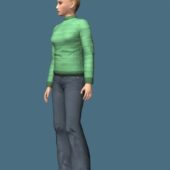 Smart Casual Lady Rigged | Characters
