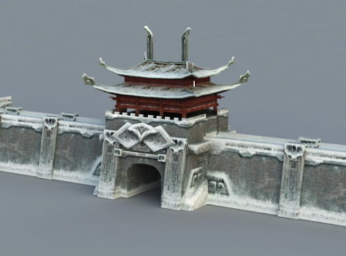 Snow City Wall Gate Building
