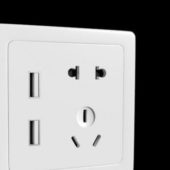 Electronic Socket With Usb Port