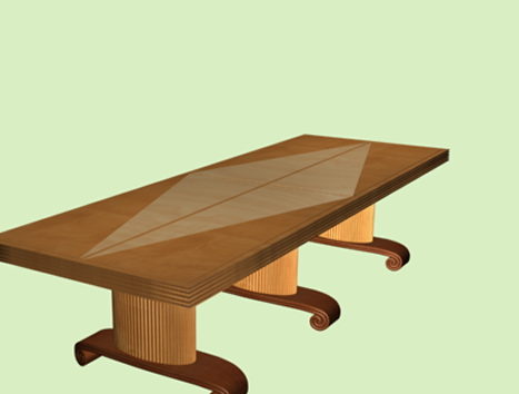 Solid Wood Furniture Conference Table
