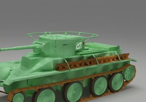 Vintage Soviet Bt-5 Tank