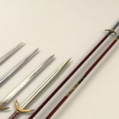 Chinese Spears Swords Weapon