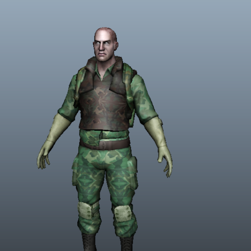 Army Forces Uniform Soldier Character