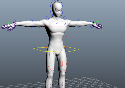 Spider Man Character Design Rigged
